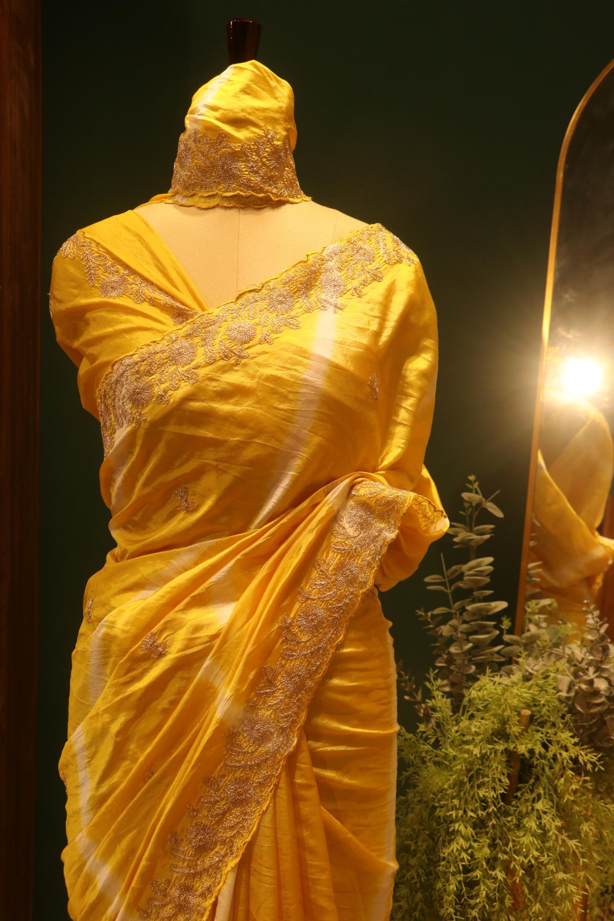 yellow gold embroidery