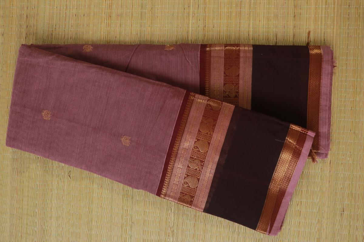 Chettinad weaving with hand butta