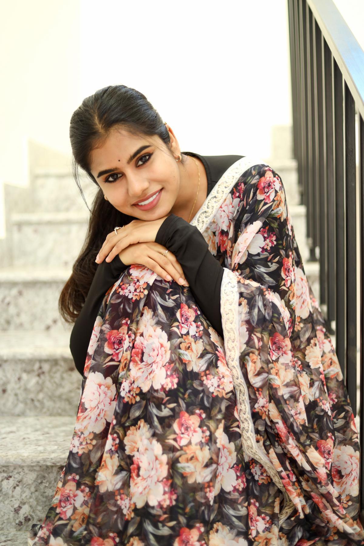 Black floral